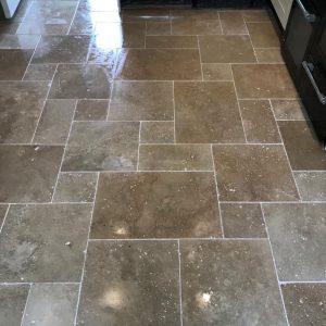 Polished stone floor tiles β building work by Fen Developments